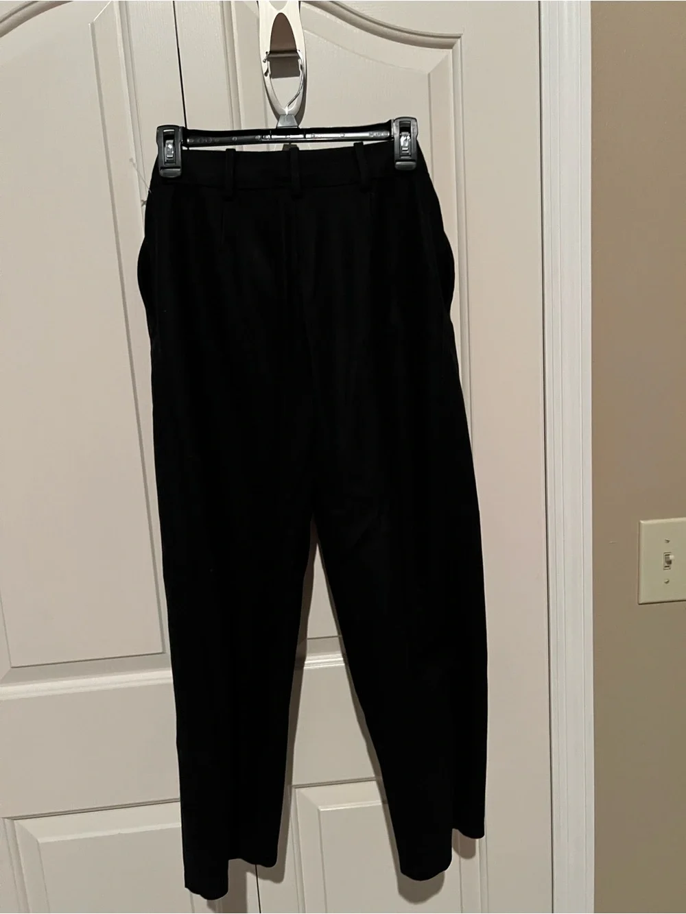 Woman Navy Blue Zip Hoodie & Jogger Set with White Stripes